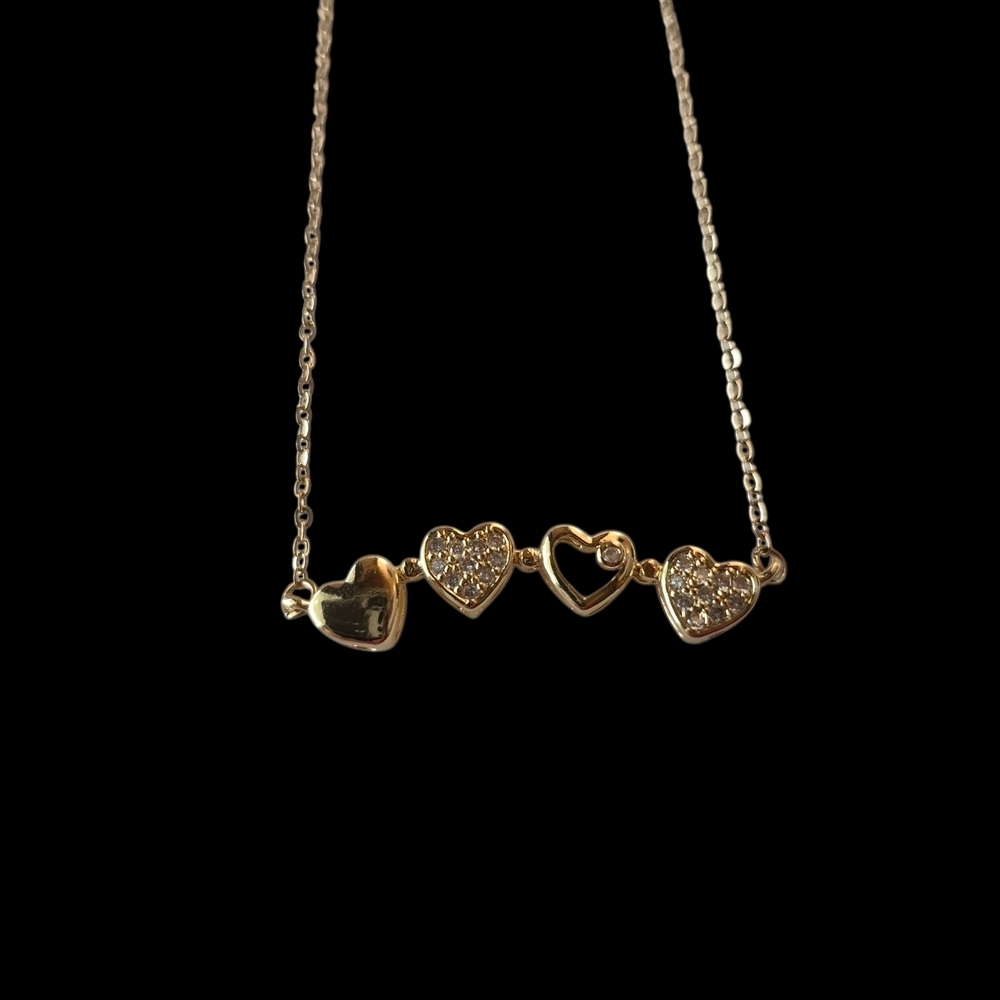 Elegant Gold Clover Necklace #52 - Picture 2 of 2